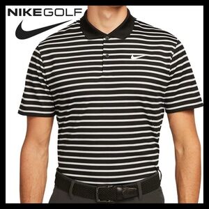 Nike Men's Dri-FIT Victory Striped Golf Polo Shirt Size (CL) Like NEW
